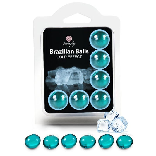 Secretplay Conjunto 6 Bolas Brasileiras Efeito Frio
