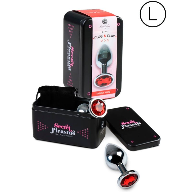Secretplay Plug Anal Tamanho L Vermelho