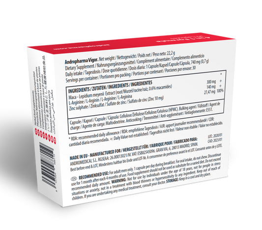 Andropharma Vigor - Suplemento de Aumento da Libido