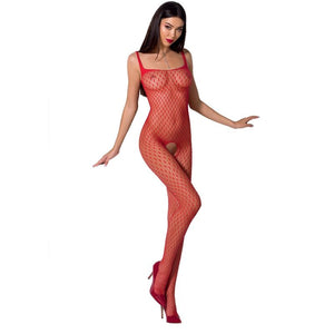 Passion - Mulher BS071 Bodystock Vermelho Tamanho Único