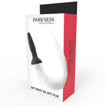 Darkness Plug Anal de Silicone Com Cauda Branca