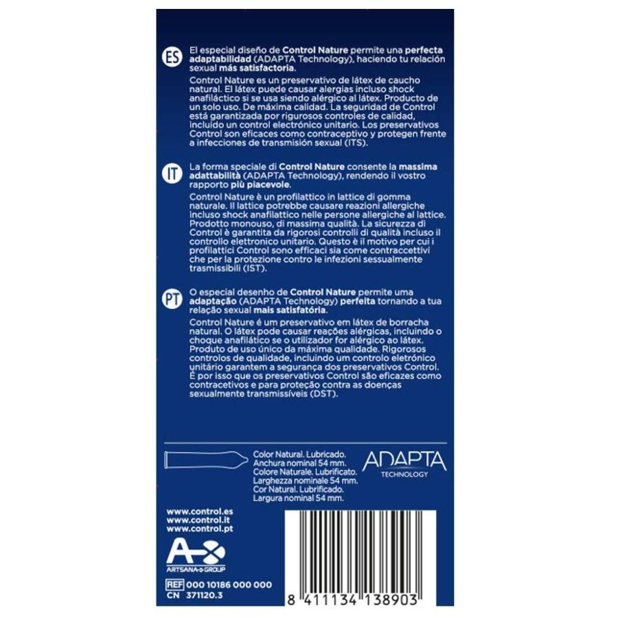 Control - Adapta Nature Preservativos 12 Unidades