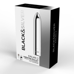 Black&Silver - Bala Magnética Vibrante Kailan 2 Prata