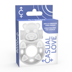 Casual Love - 26 Anel de Vibrador de Coelho Transparente
