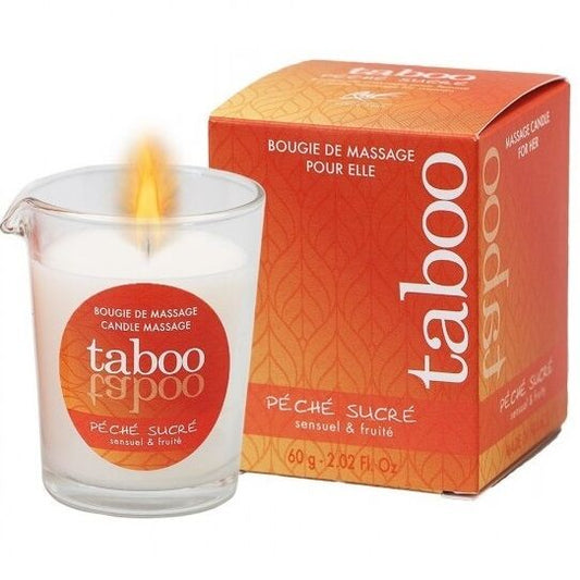 Vela de Masaje Taboo de Ruf con Aroma de Nectarina Melocotón Dulce