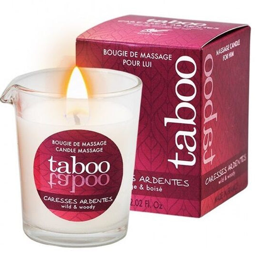 Ruf Vela de Masaje Taboo para Él Acircula Ardientes Fern Aroma