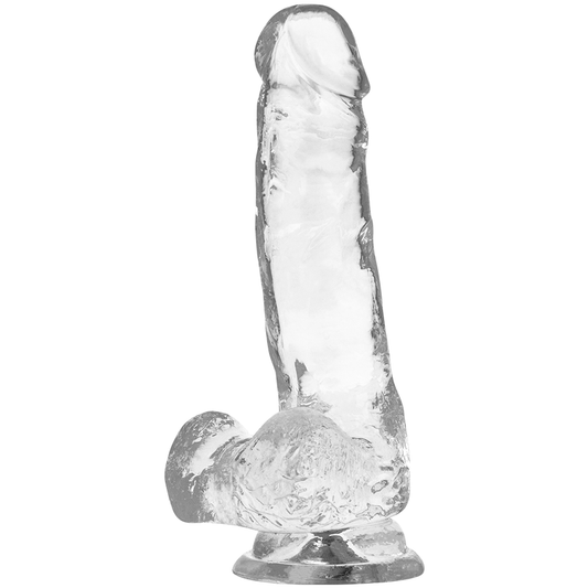Dildo Transparente X Ray con Bolas 18,5 cm -o- 3,8 cm