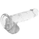 X Ray Dildo Transparente Com Bolas 20 Cm -o- 4.5 Cm