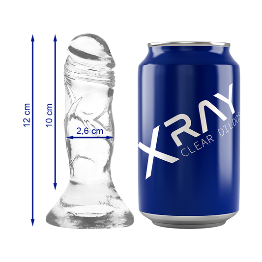X Ray - Dildo Transparente 12 cm -O- 2.6 cm