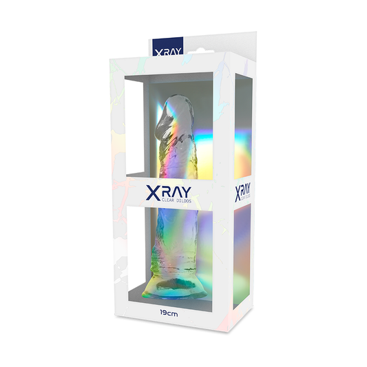 X Ray - Dildo Transparente 19 cm -O- 4 cm