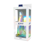 X Ray Dildo Transparente Com Bolas 20 Cm -o- 4.5 Cm