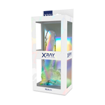 X Ray Dildo Transparente Com Bolas 18.5 Cm -o- 3.8 Cm