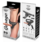 Arnés de sujeción Rnes George Vibrador Realista 19 cm -o- 4 cm