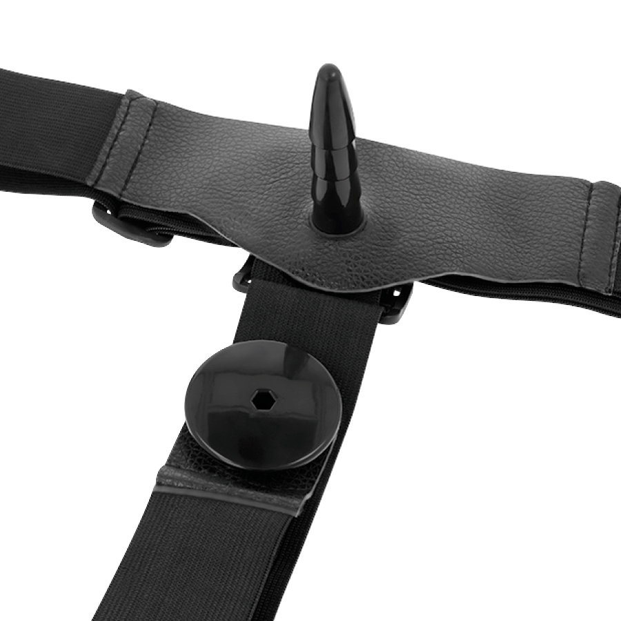 Harness Attraction Harris Dupla Penetraci N Com Vibrao 18 Cm -o- 3.5 Cm