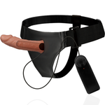 Arnés de sujeción Rnes Hollow Benny con vibrador 15 cm -o- 4.5 cm