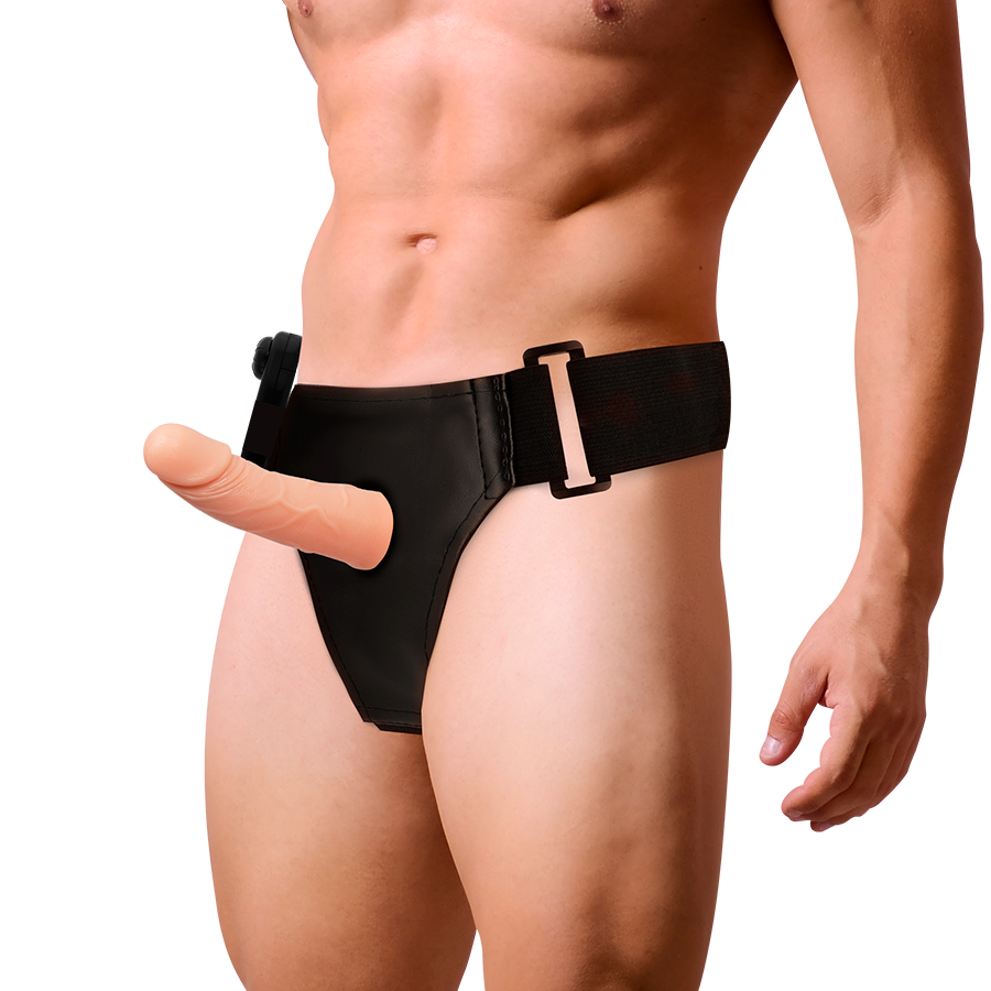 Arnés Attraction Rnes Estructuras Huecas Con Vibrador 15 Cm -o- 5 Cm