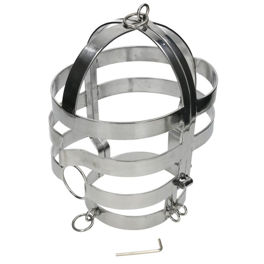 Metal Hard Mscara Com Colar de Ao