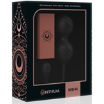 Rithual Bolas de Kegel Vibratórias Recarregveis Nisha Pretas