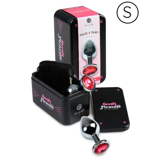 Secretplay -Plug Anal Alumínio Fúcsia 7 cm