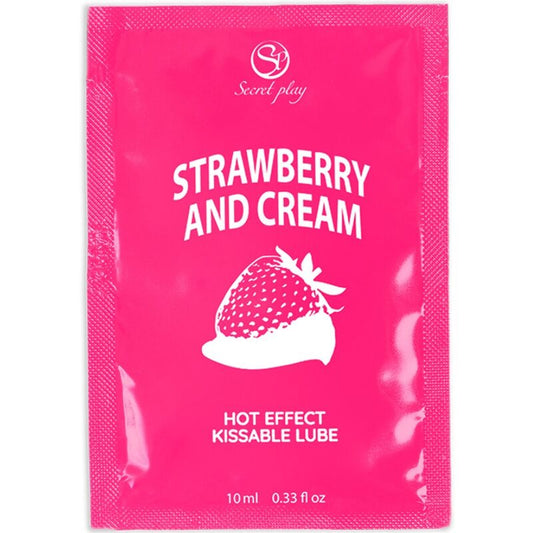Secretplay - Lubrificante Dose Única Morangos e Creme 10 ml
