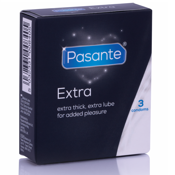 Pasante - Preservativo Extra Extra Grosso de 3 Unidades