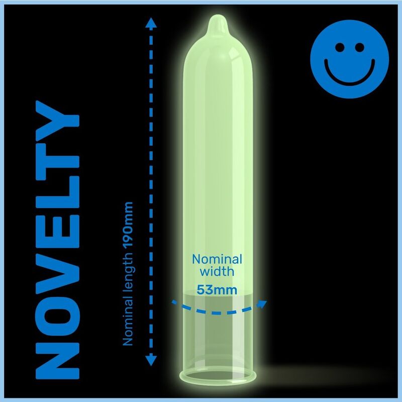 Pasante Preservativos Glow In The Dark 12 un