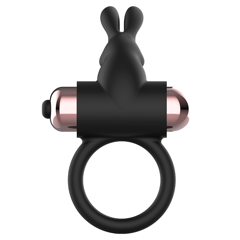 Anillo Coquette Chic Desire con vibrador Negro/ Oro