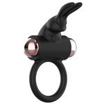 Anillo Coquette Chic Desire con vibrador Negro/ Oro
