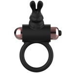 Anillo Coquette Chic Desire con vibrador Negro/ Oro