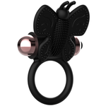 Coquette Chic Desire Anel Borboleta Com Vibrador Preto/ Ouro