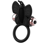 Coquette Chic Desire Anel Borboleta Com Vibrador Preto/ Ouro