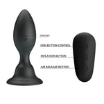 Mr Play Plug Anal Con Control Remoto Vibración Negro