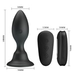 Mr Play Plug Anal Con Control Remoto Vibración Negro
