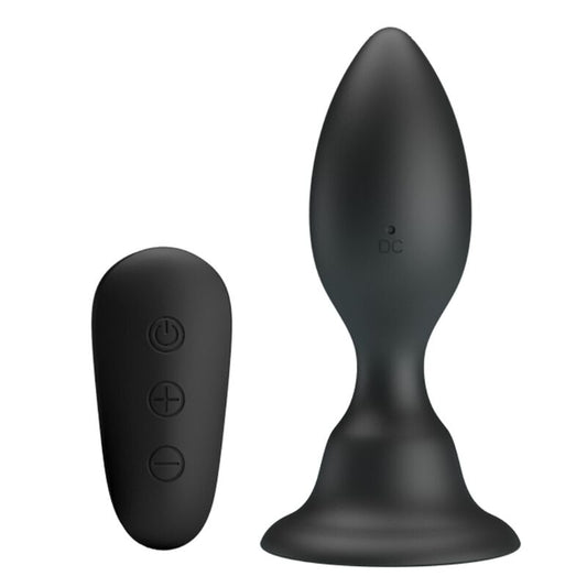 Mr Play Plug Anal Com Controle Remoto Vibrao Preto