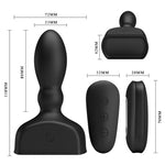 Mr Play Controle Remoto de Plug Anal Inflvel Preto