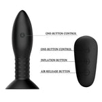 Mr Play Plug Com Controle Remoto de Bolas Rotativas Pretas