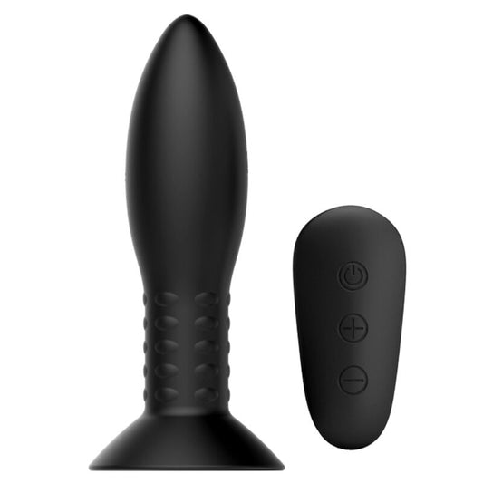 Mr Play Plug Com Controle Remoto de Bolas Rotativas Pretas