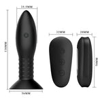 Mr Play Plug Com Controle Remoto de Bolas Rotativas Pretas