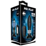 Mr Play Plug Com Controle Remoto de Bolas Rotativas Pretas