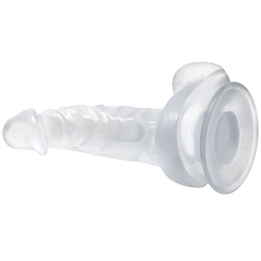 Baile Dildo Realístico Com Ventosa e Testículos 16.7 cm Transparente