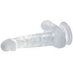 Dildo Realista Con Ventosa y Testículos 16.7 cm Transparente