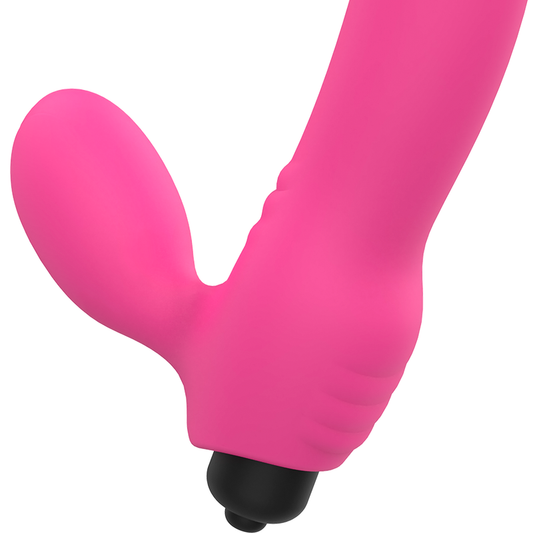 Ohmama Vibrador de Estimulação Dupla Bix Edição de Natal Rosa