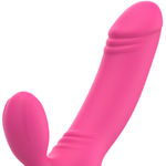 Ohmama Vibrador de Estimulación Dual Bix Edición de Navidad Rosa