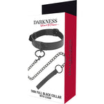 Darkness Collar Negro Con Cadena
