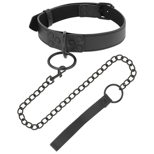 Darkness Colar Preto Com Corrente