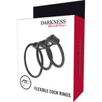 Darkness - Conjunto de 3 Anéis Para O Pénis Flexíveis