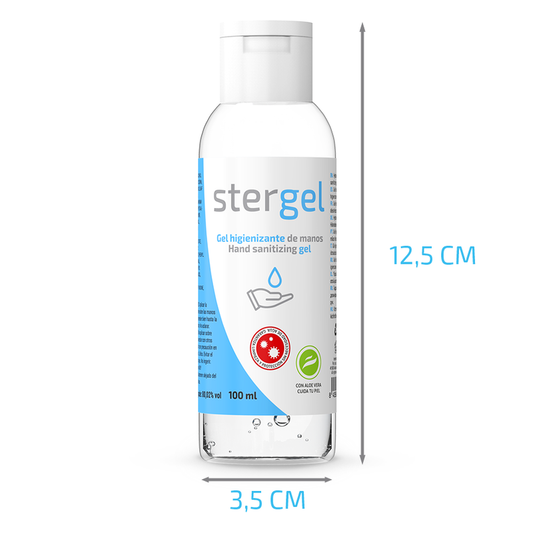 Stergel - Gel Hidroalcohólico Desinfectante de Manos Aloe Vera 100ml