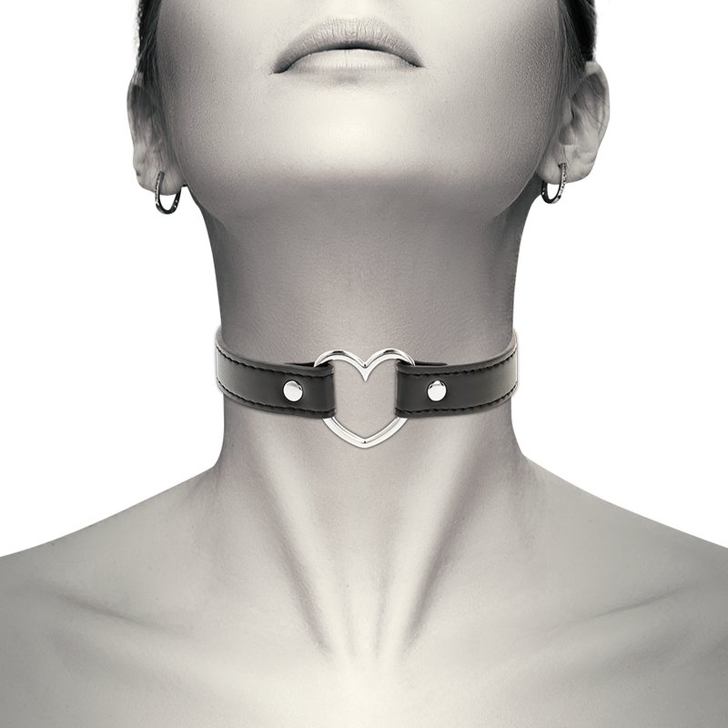 Coquette Chic Desire - Collar de Piel Vegana Accesorio de Corazón Mujer