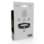 Coquette Chic Desire - Colar de Couro Vegano Acessório Mulher Chocalho/Aro
