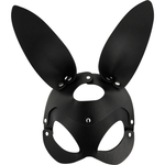 Coquette Chic Desire Mscara de Couro Vegano Com Orelhas de Coelho